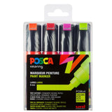 Posca Uni Marker PC-8K/4A 4 Neonfärger