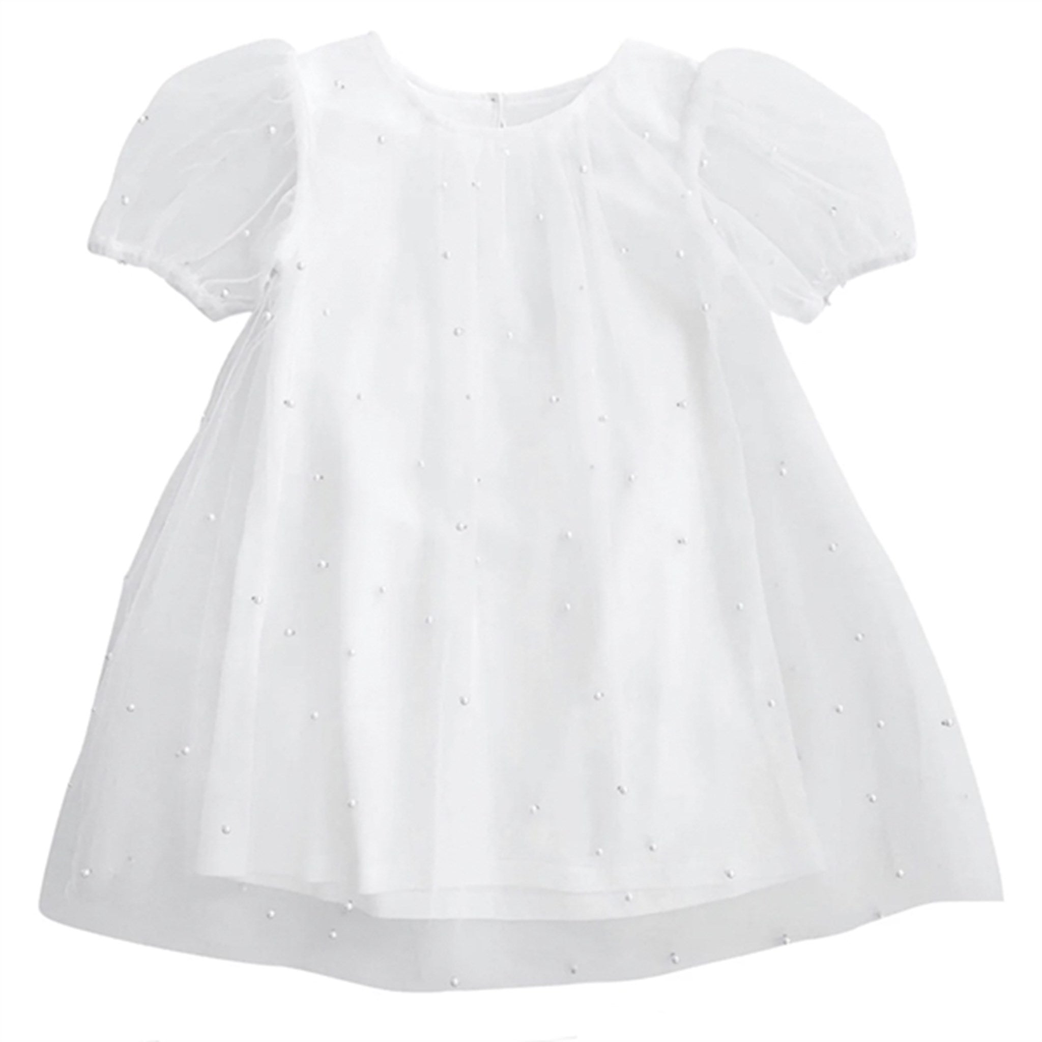 Dolly by Le Petit Tom Pearl Tulle Puff Aline Klänning White