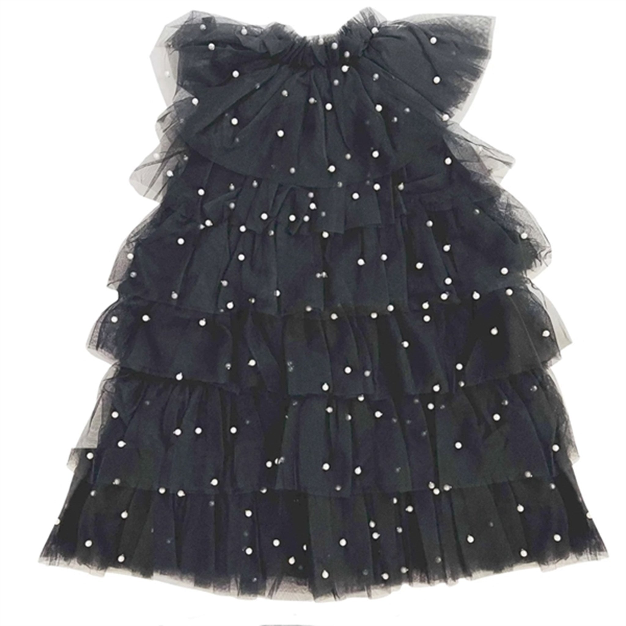 Dolly by Le Petit Tom Pearl Tutully Tiered Tulle Tuttu Klänning Black