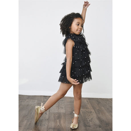 Dolly by Le Petit Tom Pearl Tutully Tiered Tulle Tuttu Klänning Black