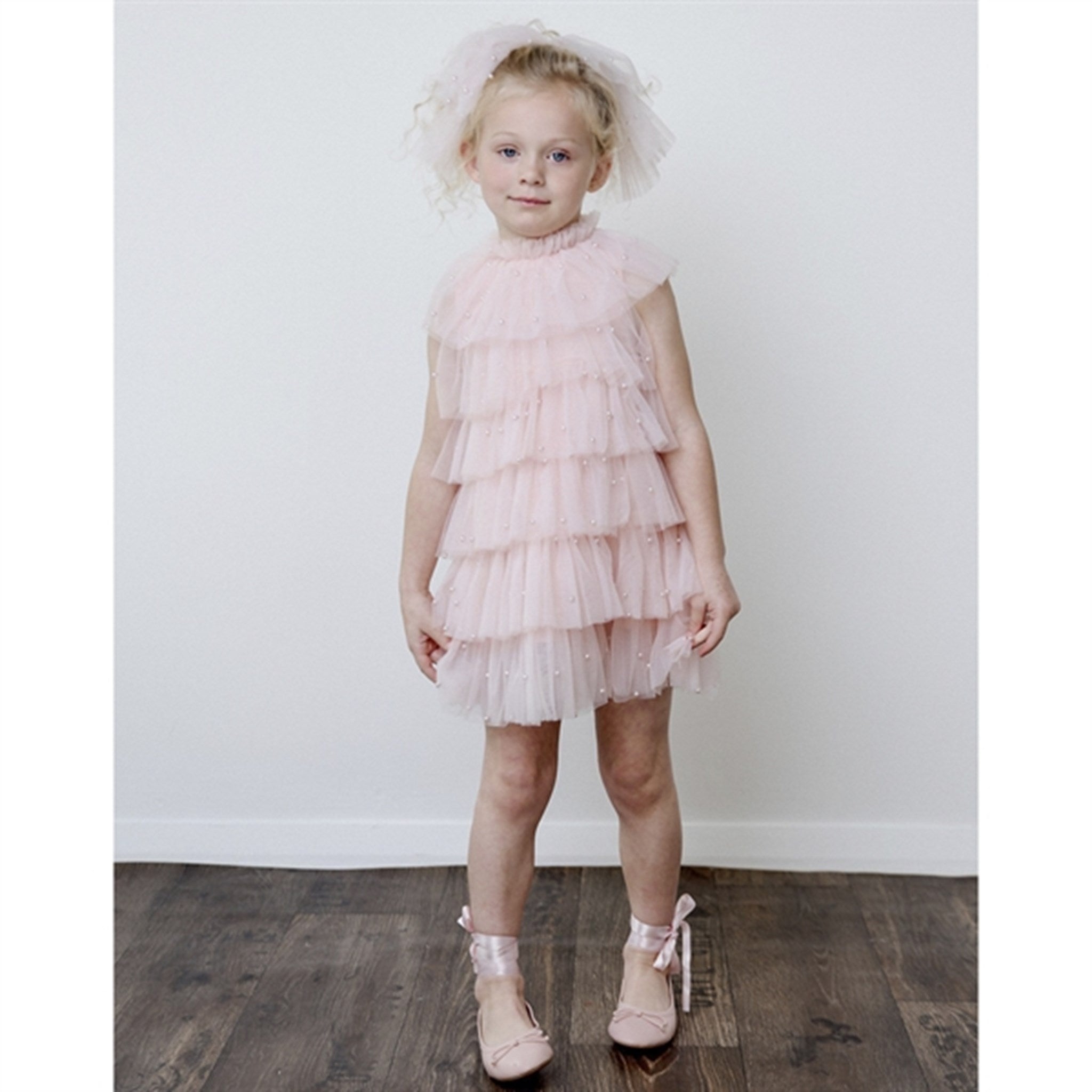 Dolly by Le Petit Tom Pearl Tutully Tiered Tulle Tuttu Klänning Pink 4