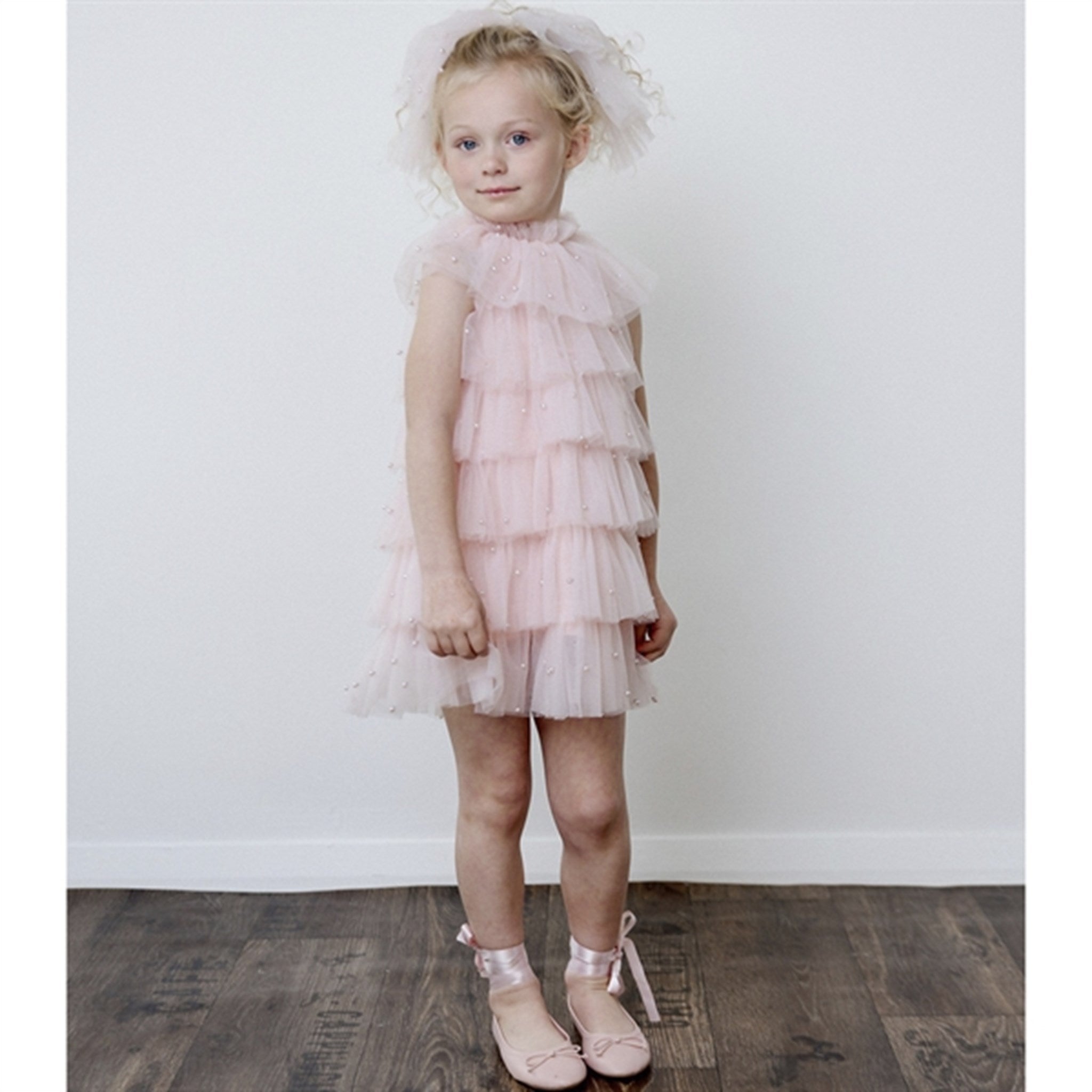 Dolly by Le Petit Tom Pearl Tutully Tiered Tulle Tuttu Klänning Pink 5