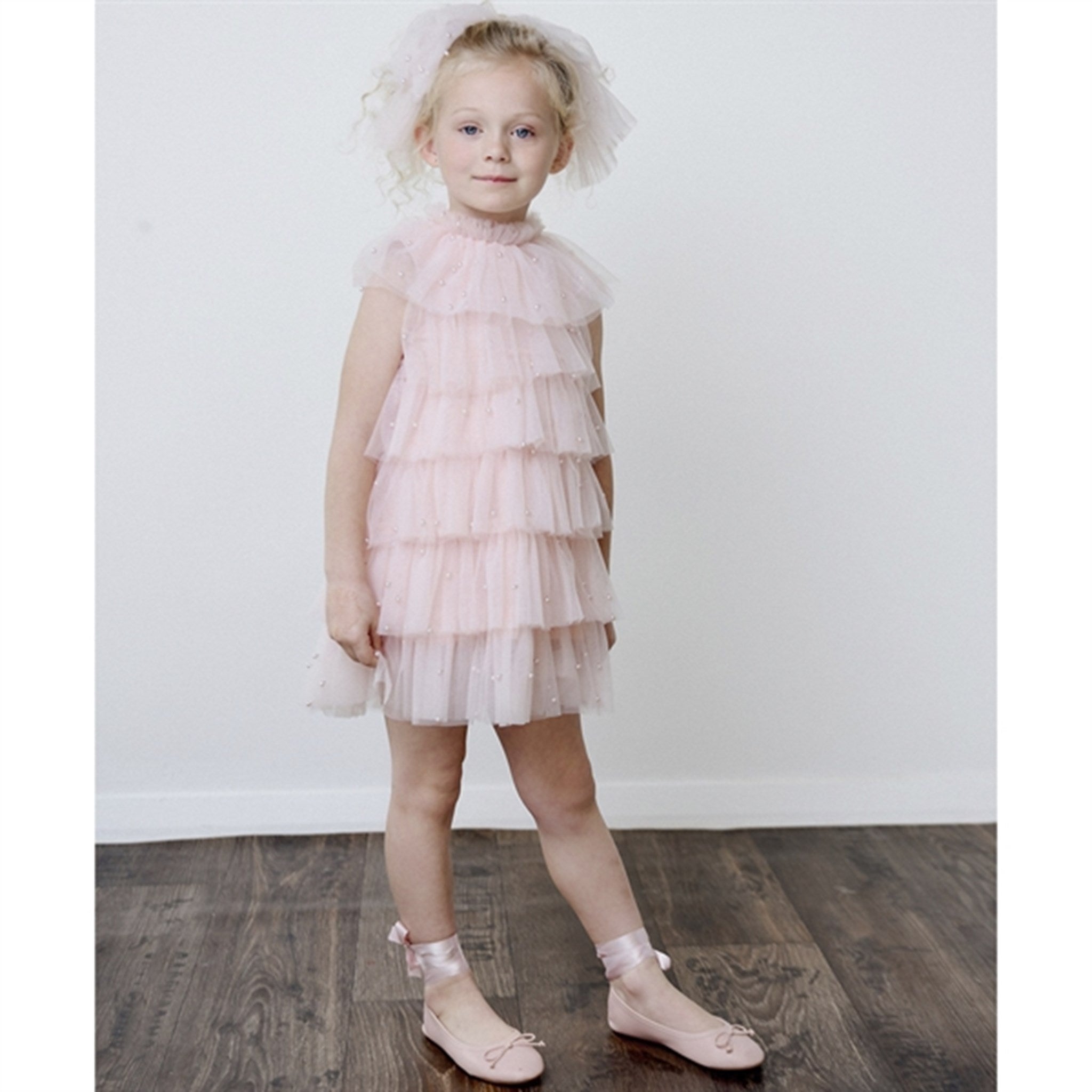 Dolly by Le Petit Tom Pearl Tutully Tiered Tulle Tuttu Klänning Pink 6