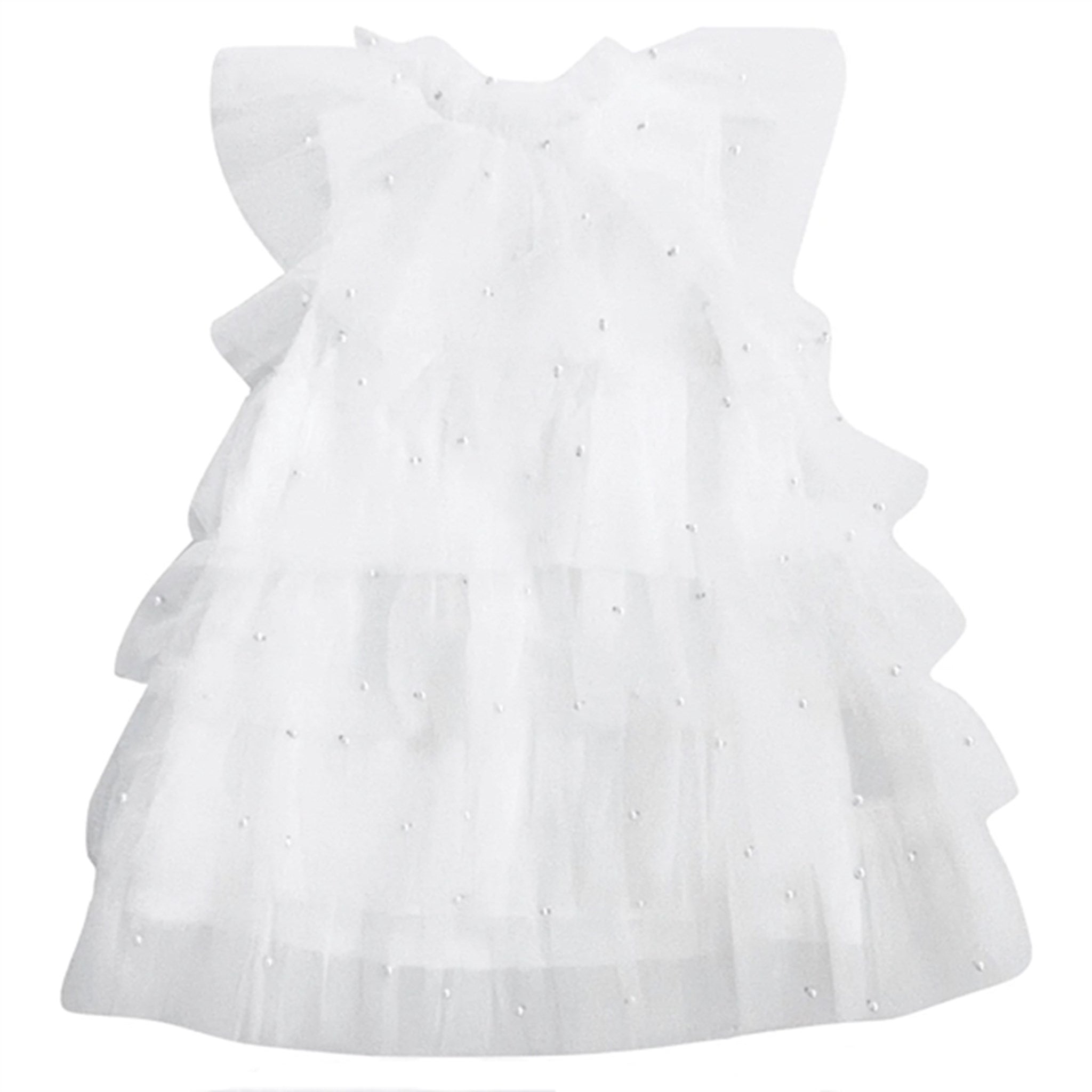 Dolly by Le Petit Tom Pearl Tutully Tiered Tulle Tuttu Klänning White