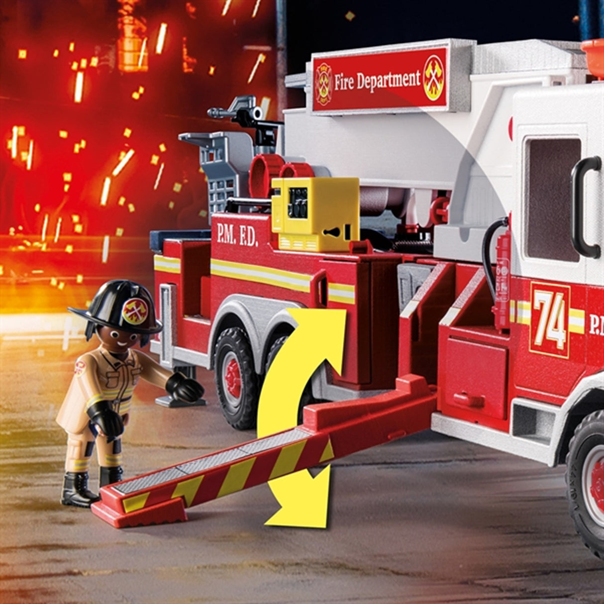 Playmobil® City Action - US Fire Engine with Tower Ladder