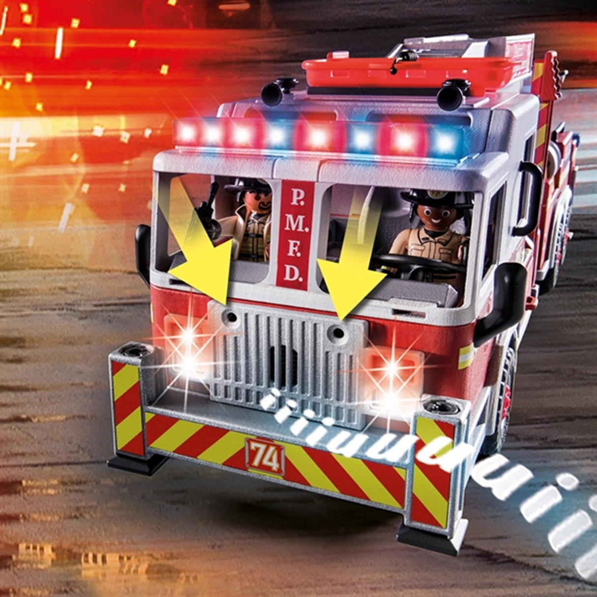 Playmobil® City Action - US Fire Engine with Tower Ladder