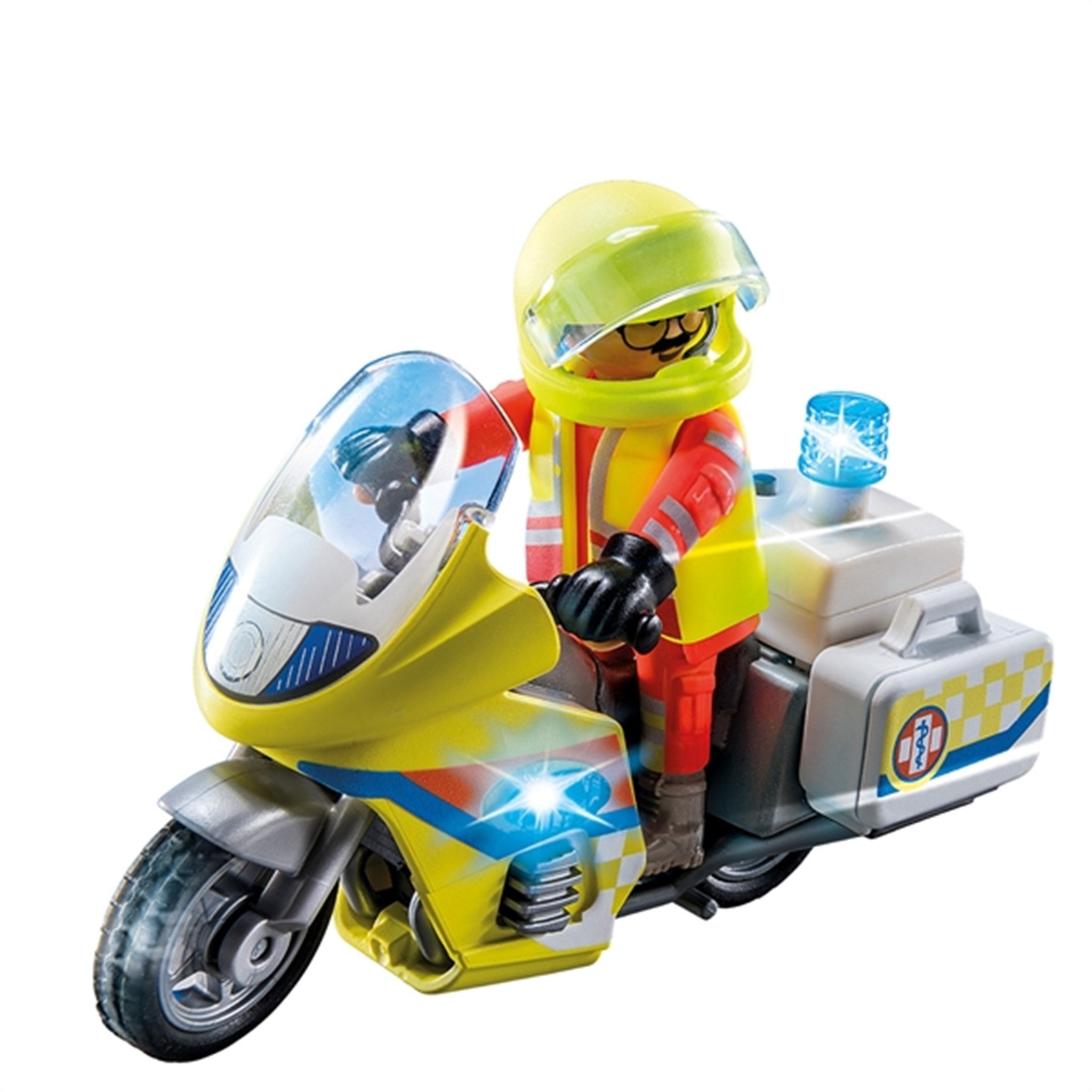 Playmobil® City Life - Emergency Doctor Motorbike with Flashing Light 2