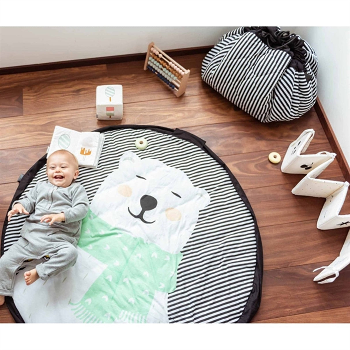 Play&Go 3-i-1 Lekmatta Soft Polar bear 8