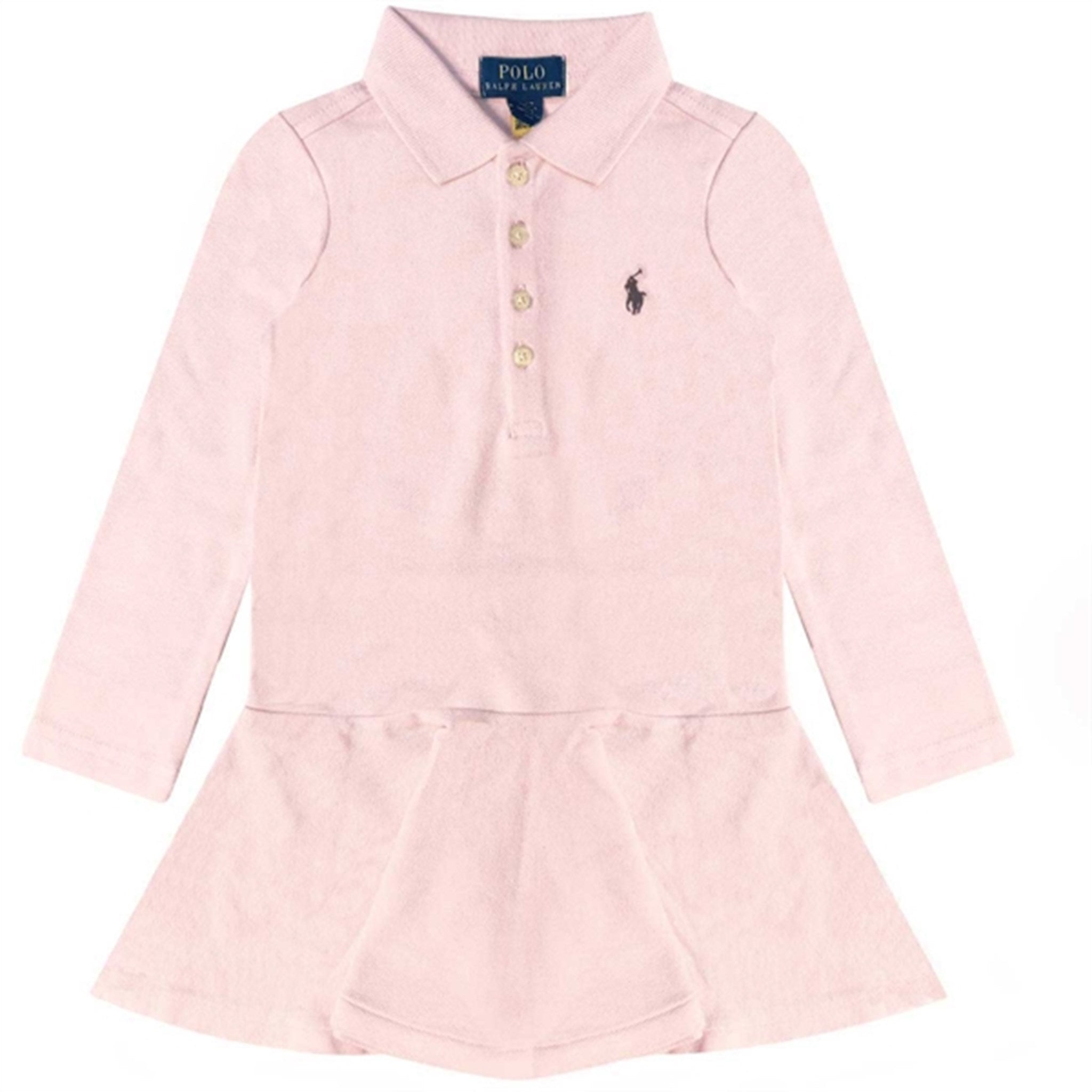Polo Ralph Lauren Girl Klänning Hint Of Pink/Navypp