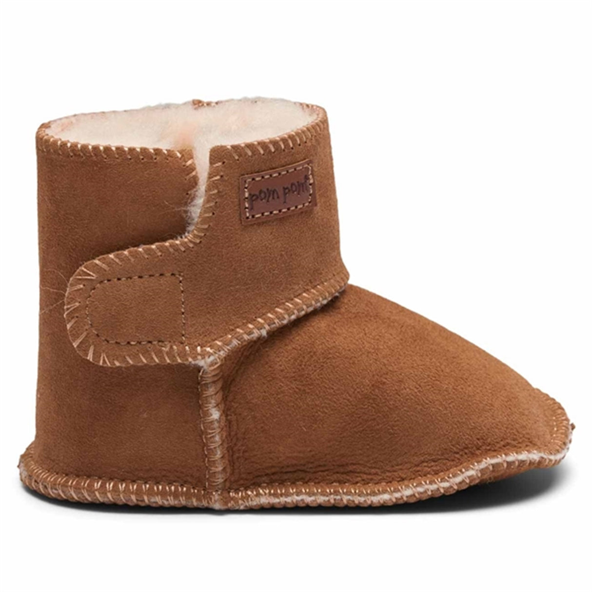 Pom Pom Booties Camel