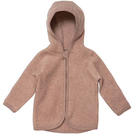 Huttelihut Poofy Baby Jakke Bomull Fleece Ash Rose