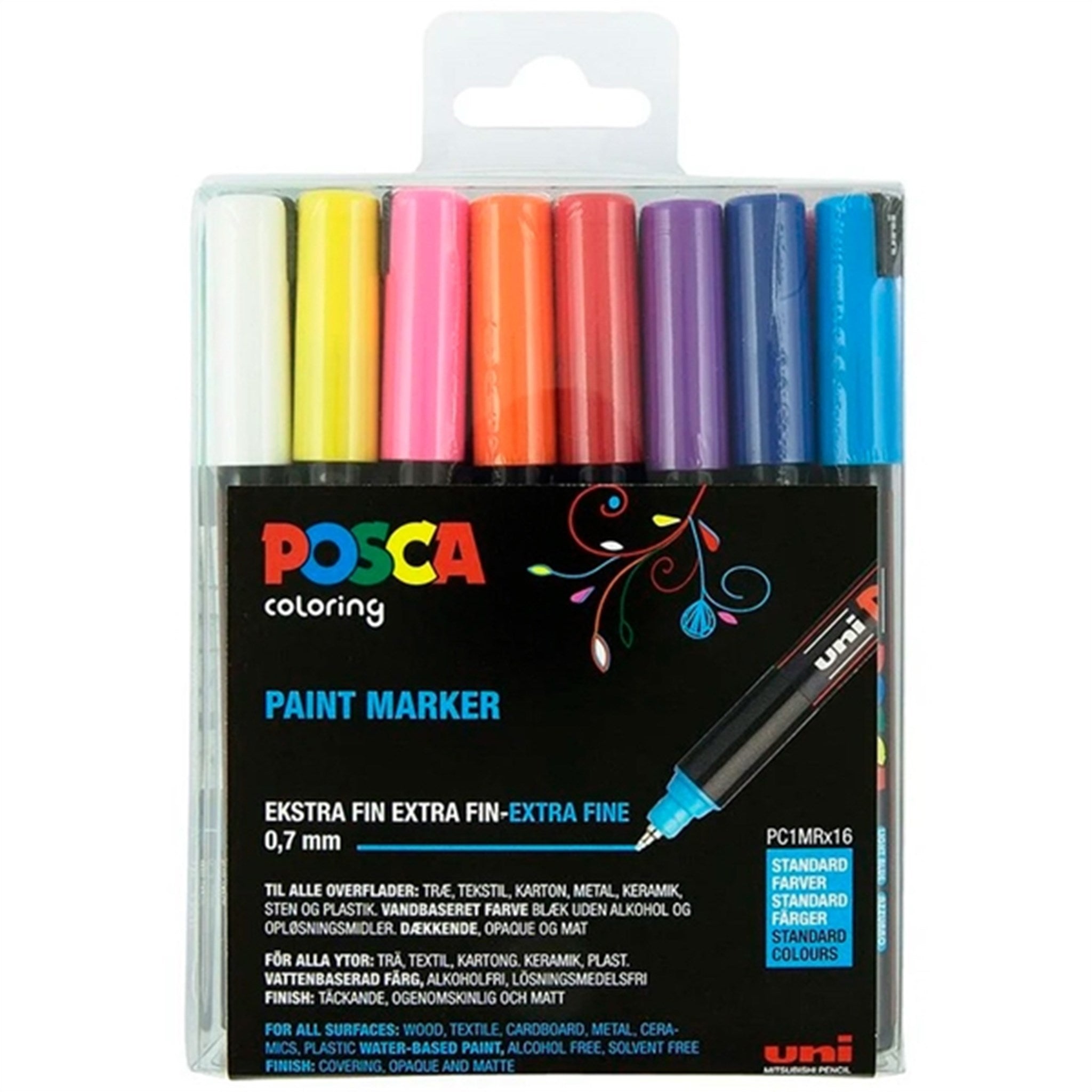 Posca Uni Marker PC-1MR/16 färger