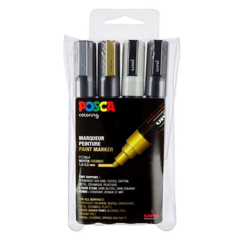 Posca Uni Marker PC-5M 4 Colors