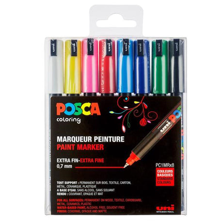 Posca Uni Marker PC-1MR 8 Colors