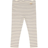 Petit Piao Dusty Lavender/Offwhite Leggings Modal Striped