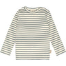 Petit Piao Light Petrol/Offwhite Blus Modal Striped