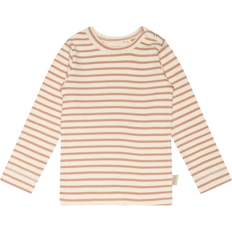 Petit Piao® Cafè Rose/Off White Tröja Modal Striped