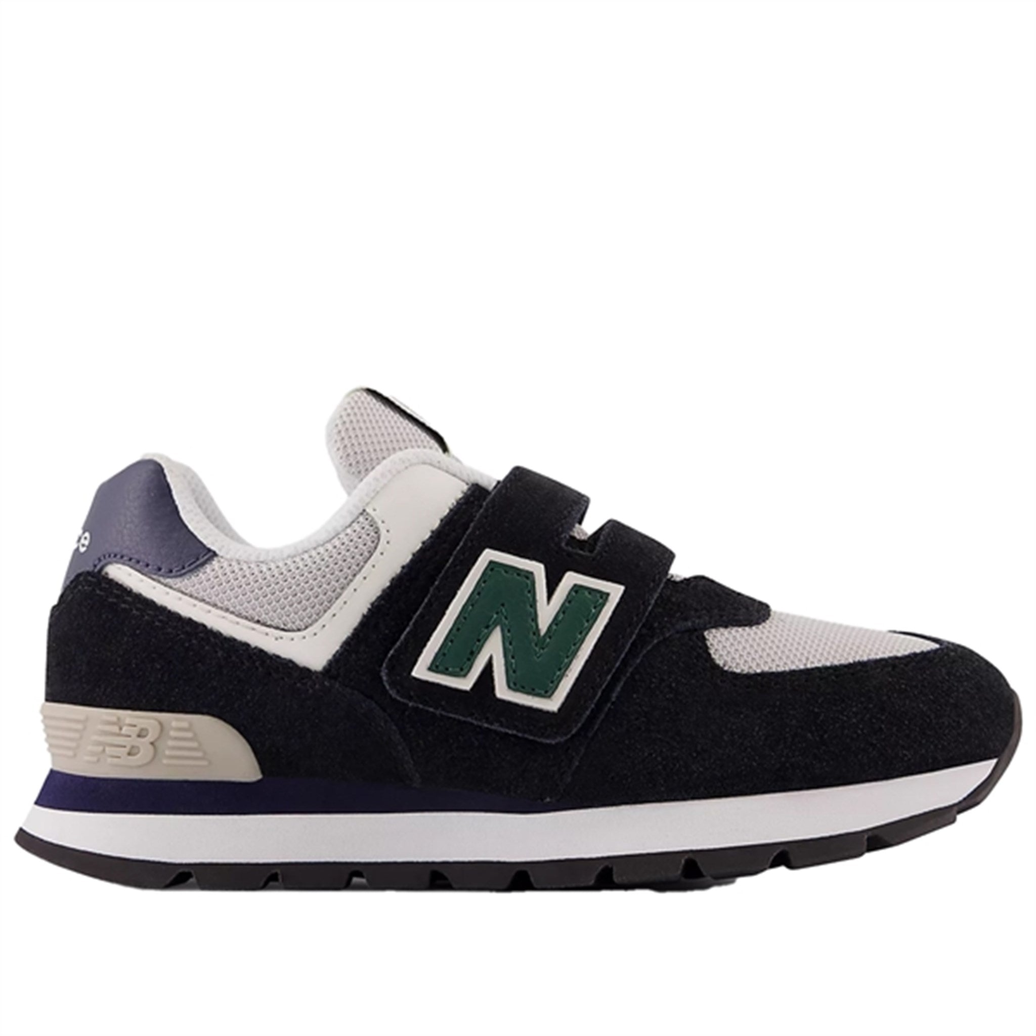 New Balance 574 Black/Navy/Nightwatch Green Sneakers