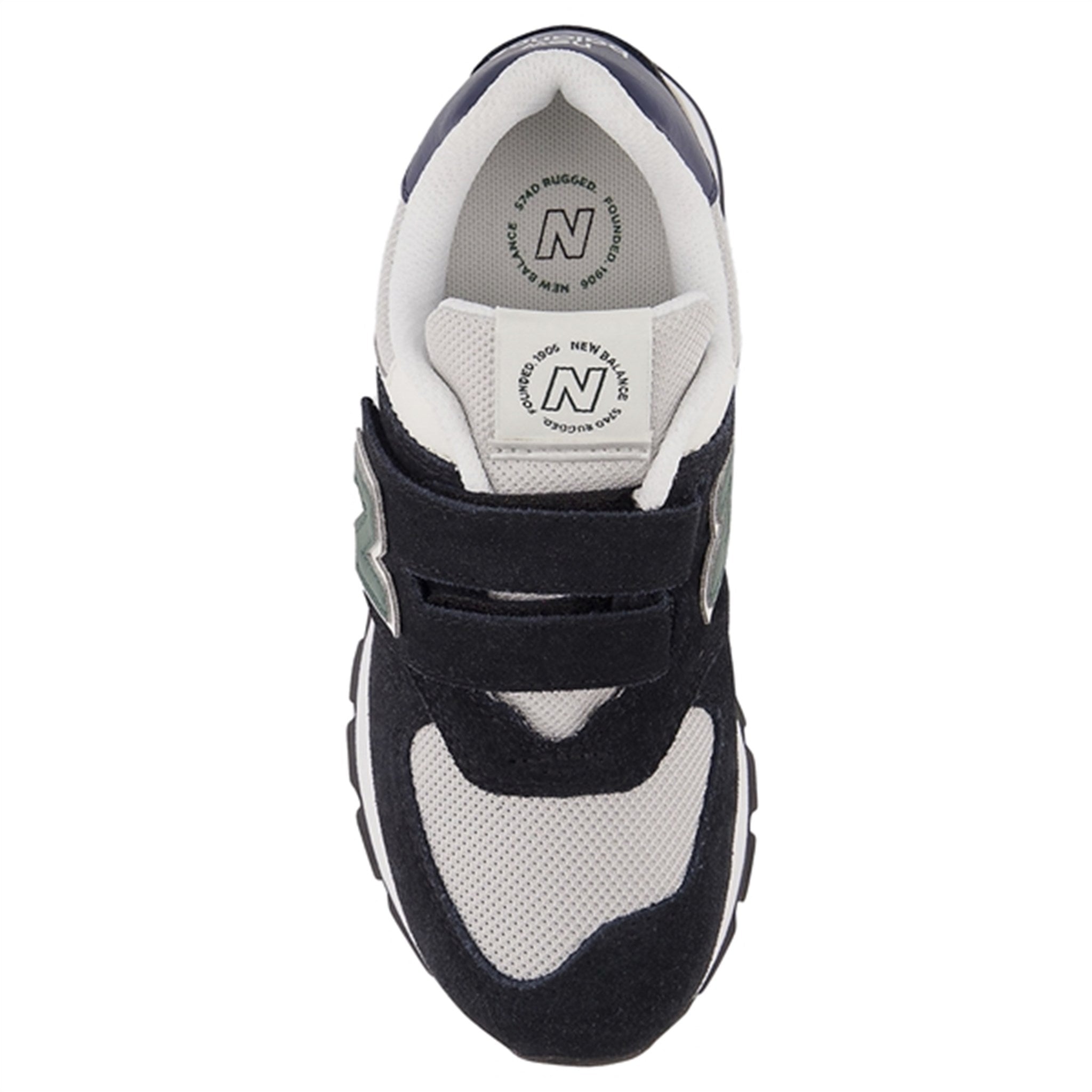 New Balance 574 Black/Navy/Nightwatch Green Sneakers 4
