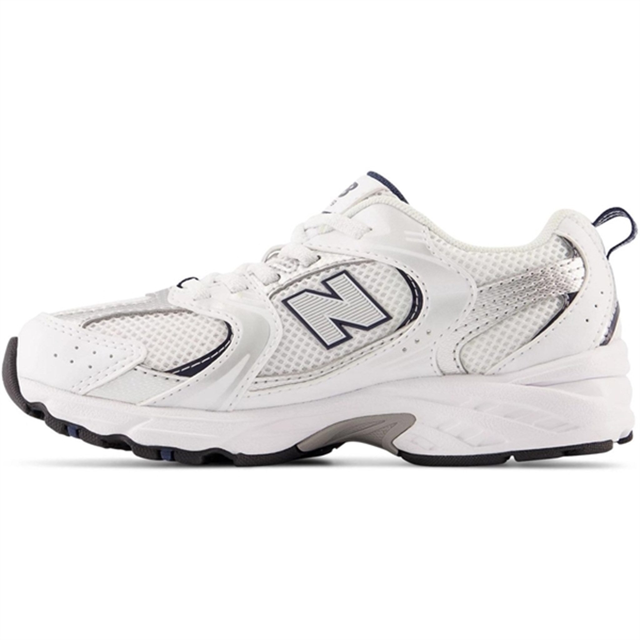 New Balance 530 Kids Bungee Lace Sneakers White 3