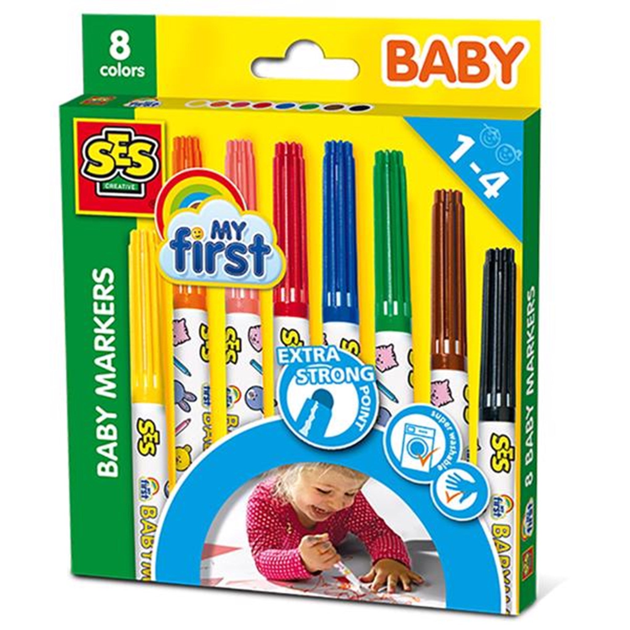 SES Creative Baby Markers 8 Colors