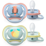 Philips Avent Ultra Air Napp 0-6 mdr Ananas/Papegøje 2-pak