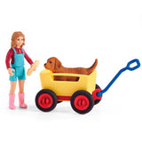 Schleich Farm World Puppy Wagon Ride