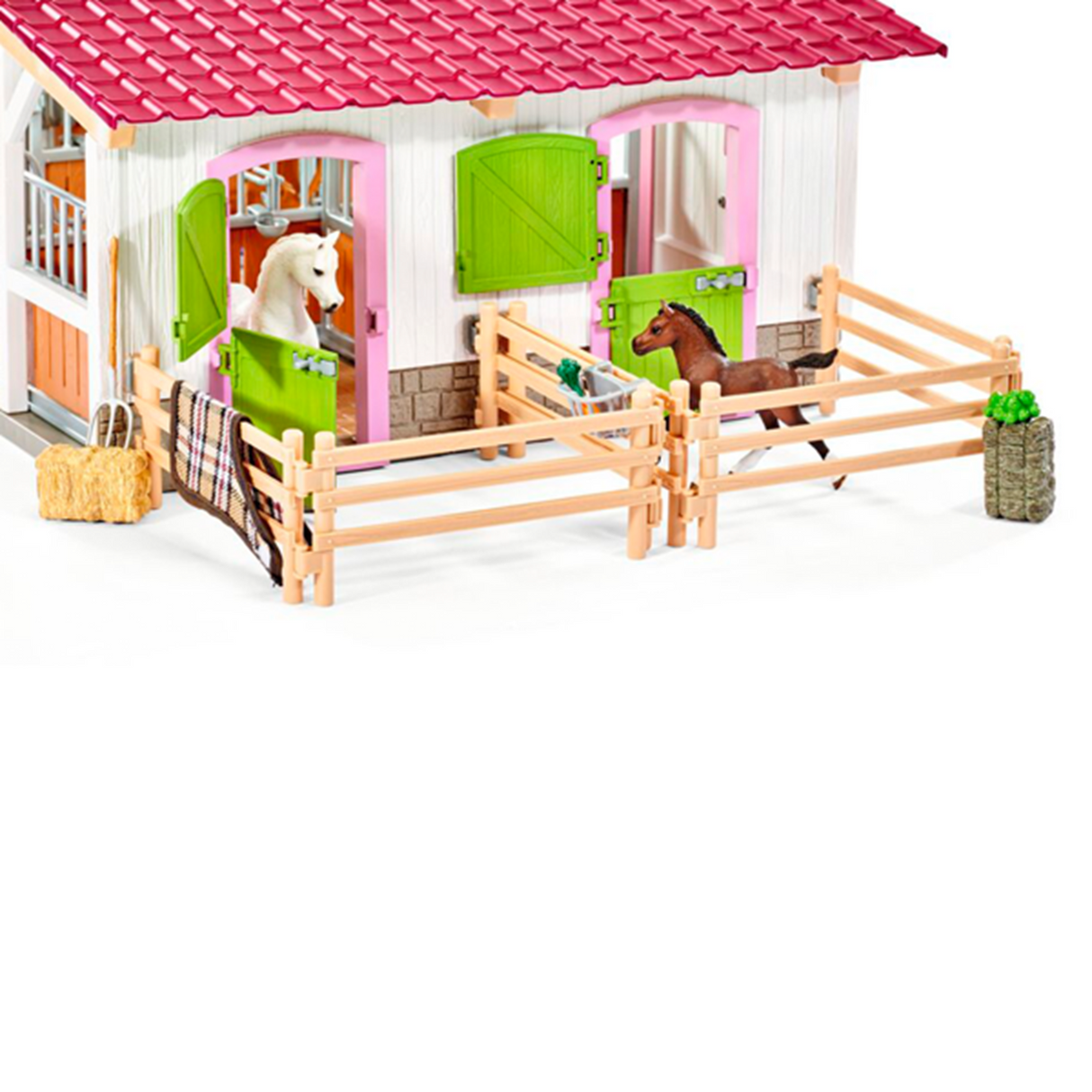 Schleich Horse Club Ridecenter med Rytter og Heste