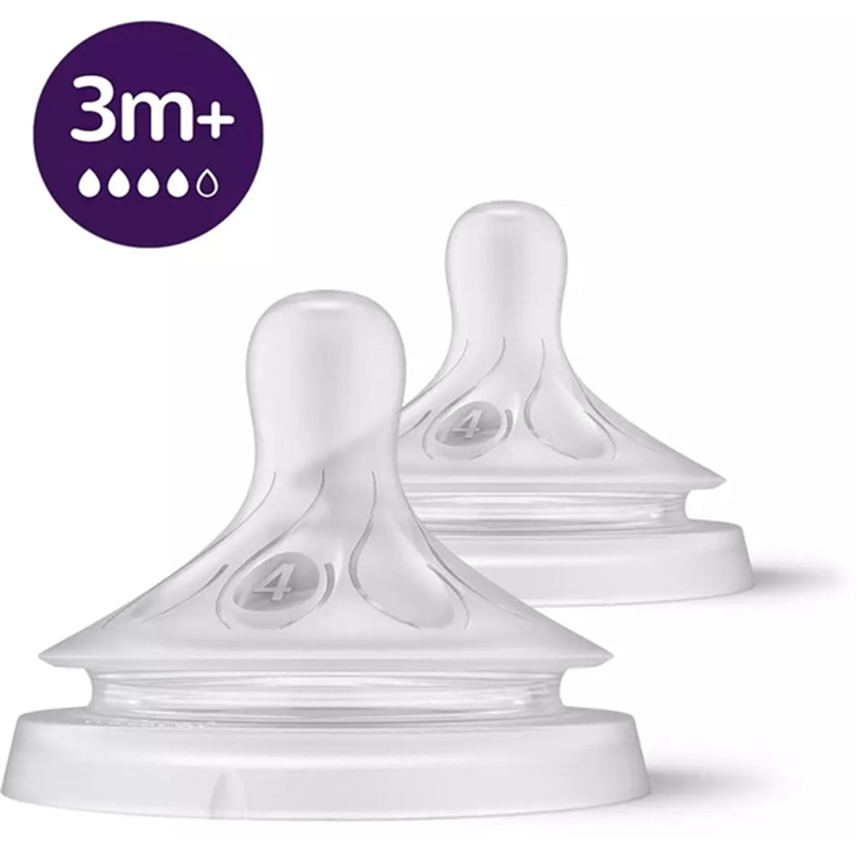 Philips Avent Natural Nappflaskhuvuden Response 3 mdr 2-pak 3