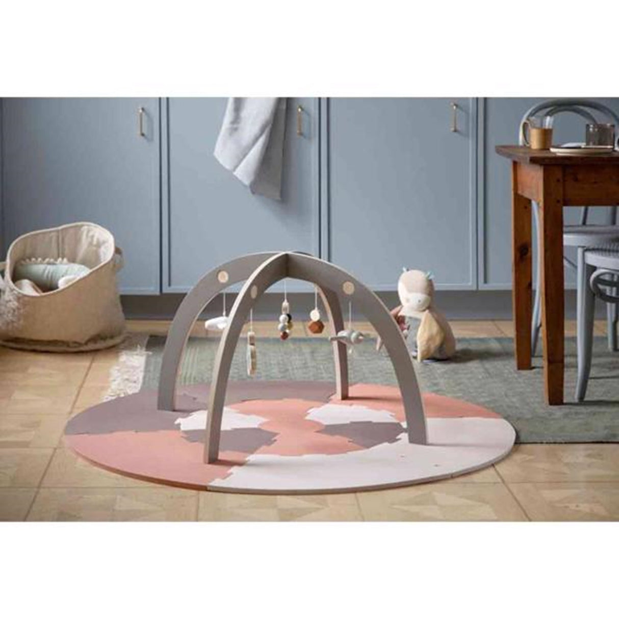 Sebra Activity Toys Owl Blinky Maple Beige