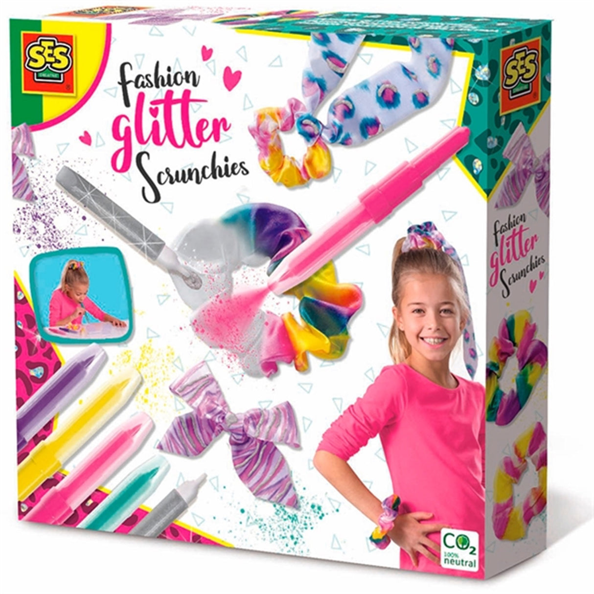 SES Creative Fashion Glitter - Dekorera Dine Egne Scrunchies