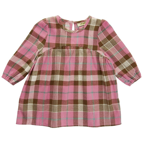 Soft Gallery Cocoa Brown Mynte Check Klänning