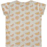 Soft Gallery Light Grey Melange Oranges Pilou T-shirt 2