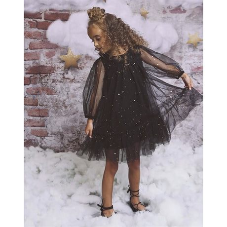 Dolly by Le Petit Tom Stars & Moon Tulle Empress Klänning Black