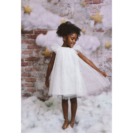 Dolly by Le Petit Tom Fairy Tulle Klänning Off White