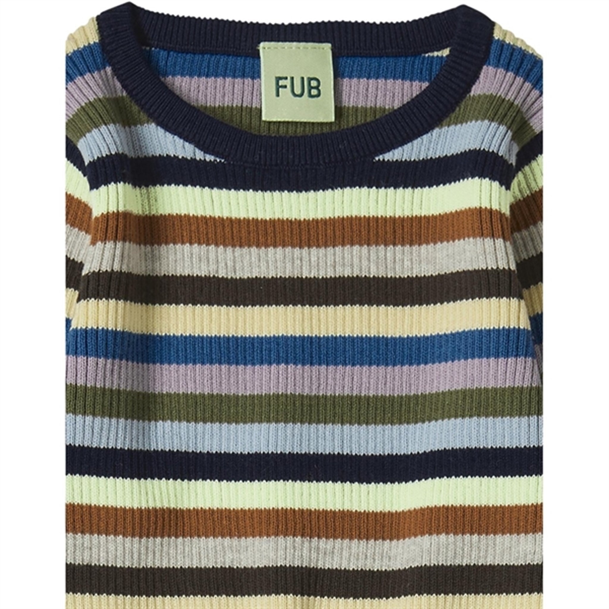 FUB Multi Stripe Striped Rib Blus 2