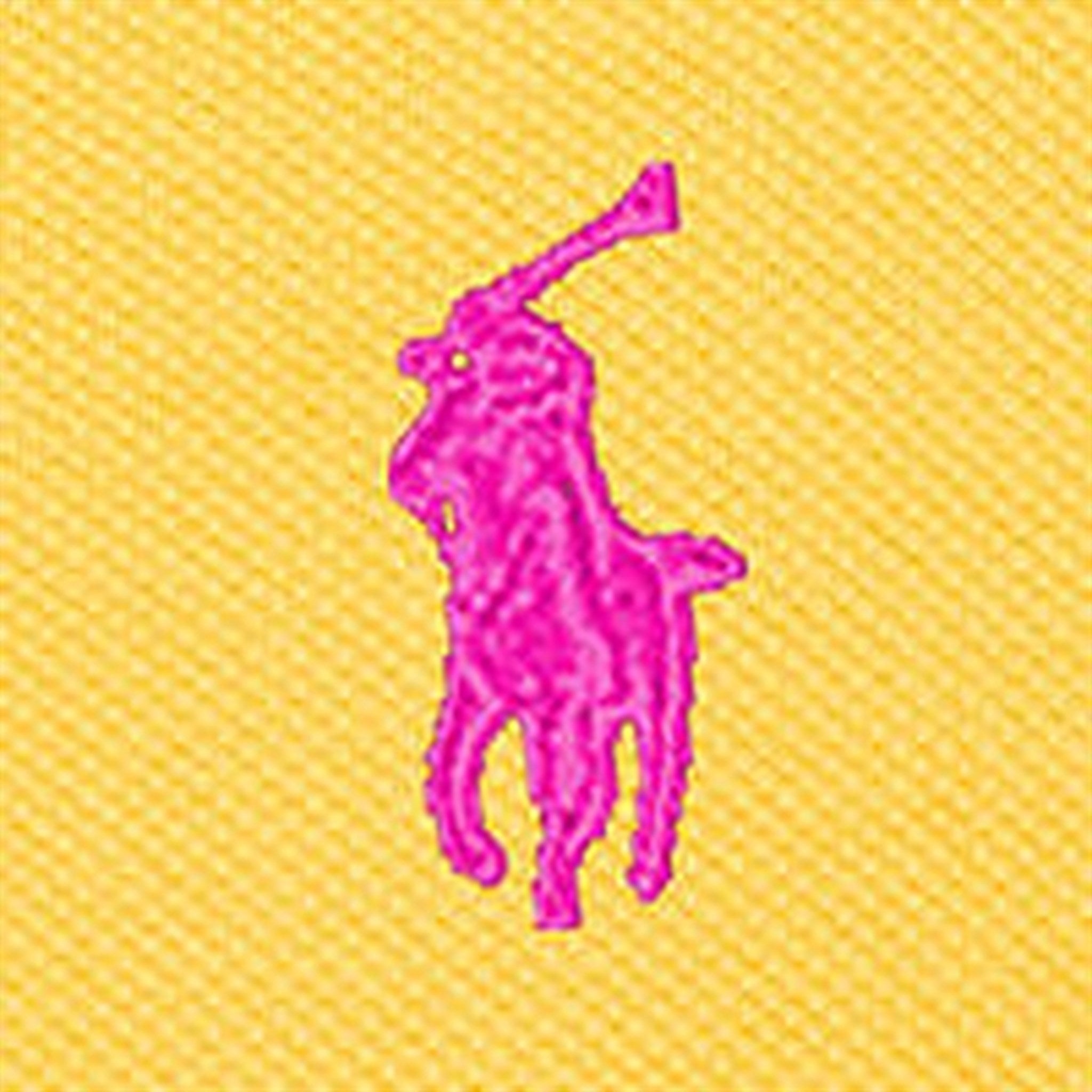 Ralph Lauren Bebis Shortall Chrome Yellow W/ Bright Pink 3