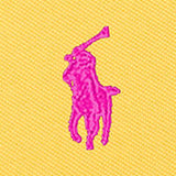 Polo Ralph Lauren Girls Klänning Chrome Yellow W/ Bright Pink 3