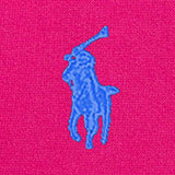 Polo Ralph Lauren Girls Klänning Bright Pink W/ Blue 3