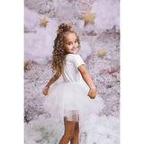 Dolly by Le Petit Tom Tutully T-Shirt Tutu Klänning White