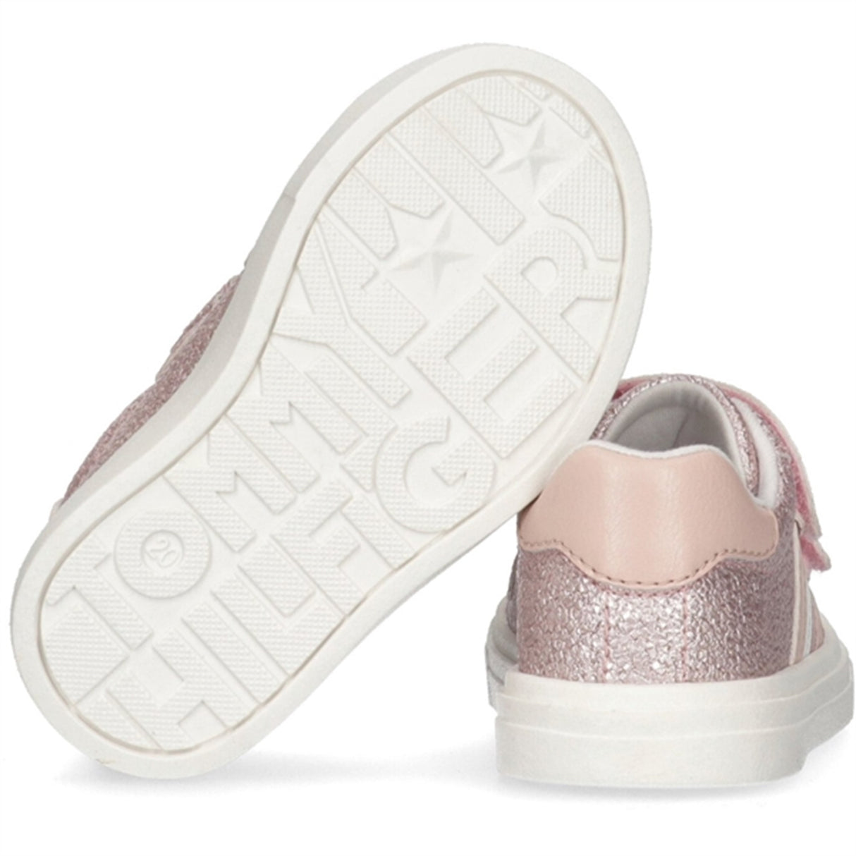 Tommy Hilfiger Stripes Low Cut Kardborreband Sneakers Pink 5