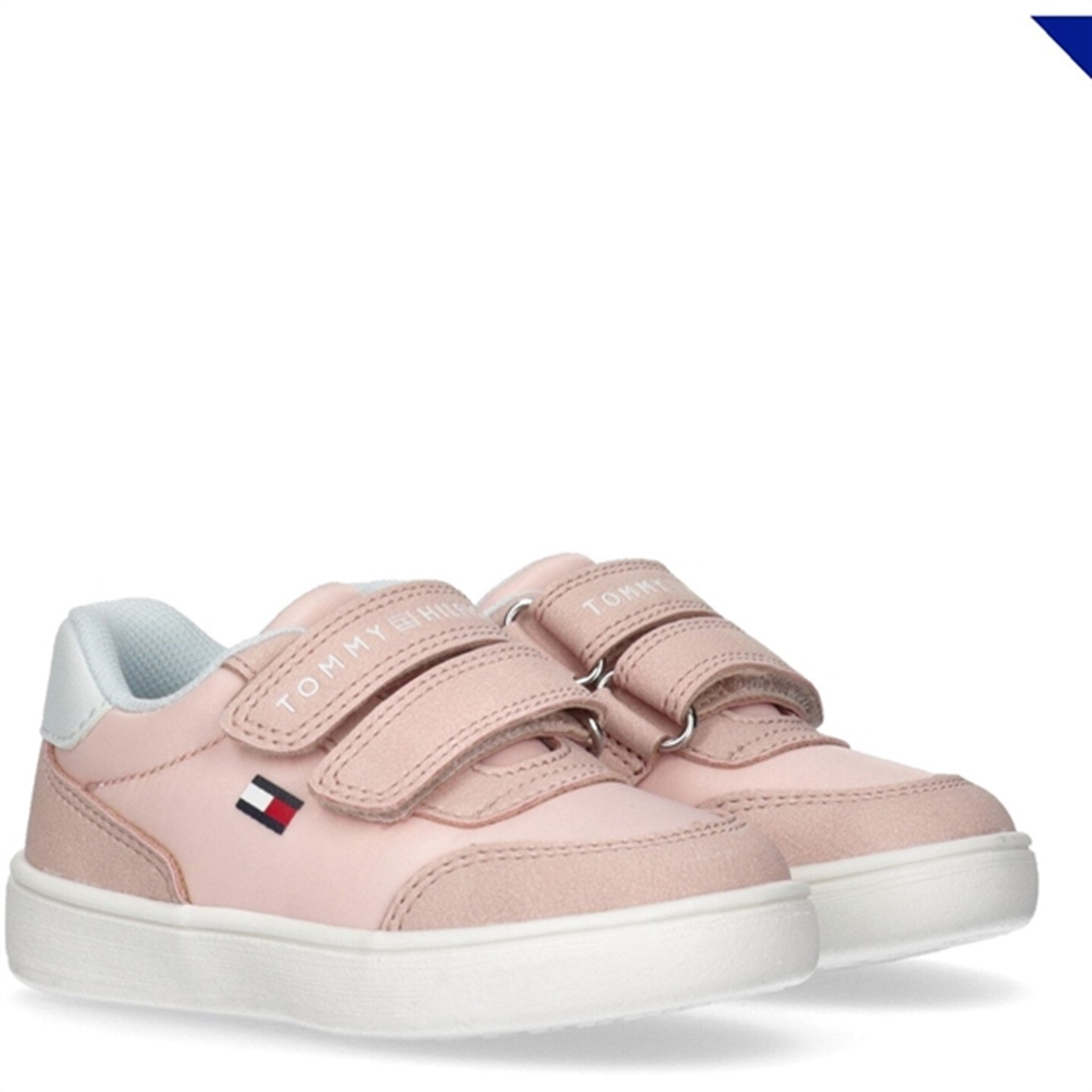 Tommy Hilfiger Low Cut Kardborreband Sneaker Pink/White