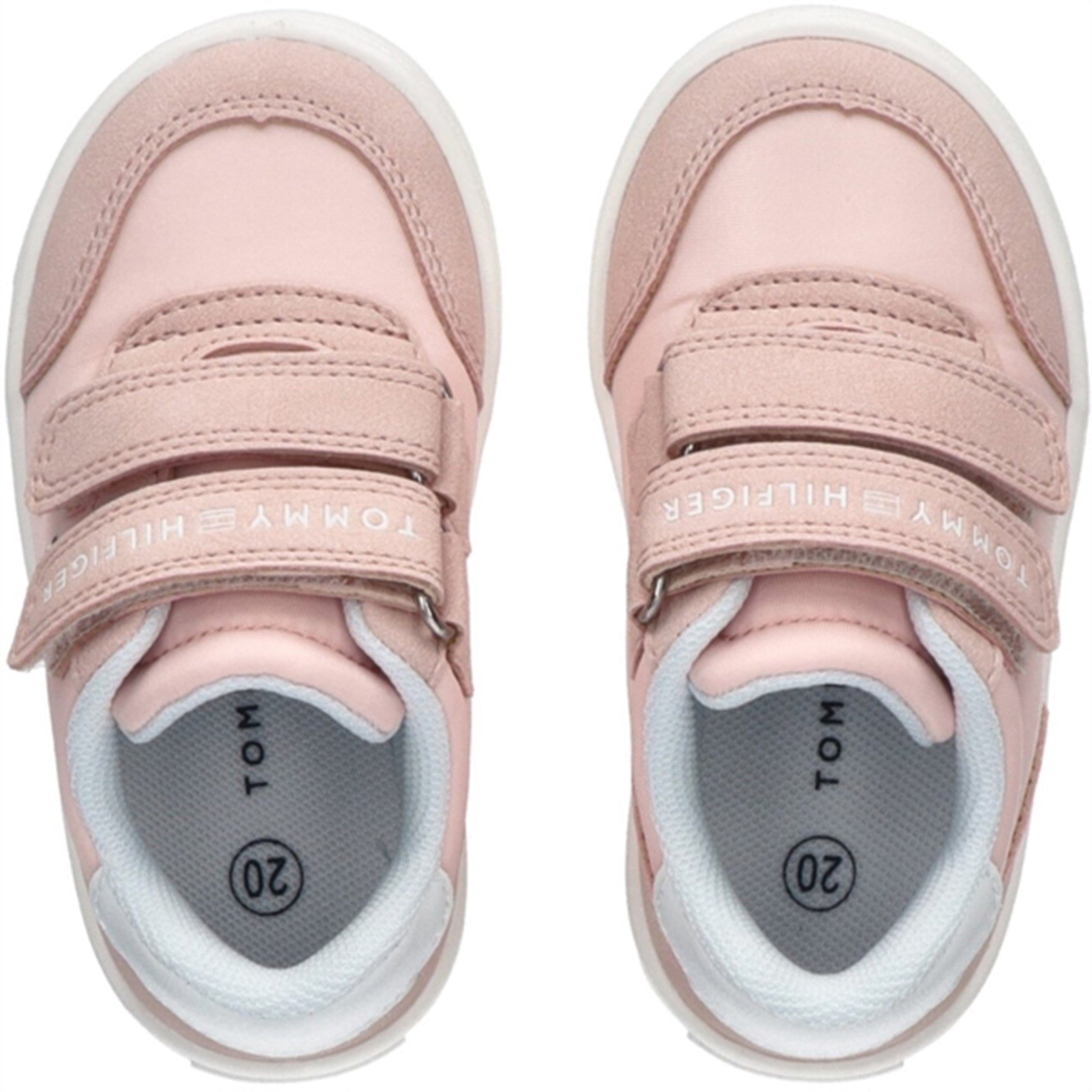 Tommy Hilfiger Low Cut Kardborreband Sneaker Pink/White 3