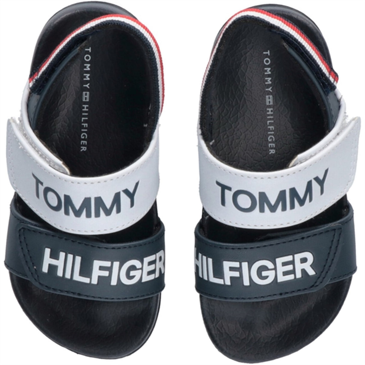 Tommy Hilfiger Logo Kardborreband Sandal Blue/White/Red 4