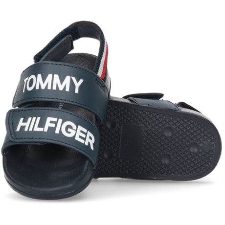 Tommy Hilfiger Logo Kardborreband Sandal Blue