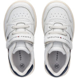 Tommy Hilfiger Stripes Low Cut Lace-Up/Velcro Sneakers White