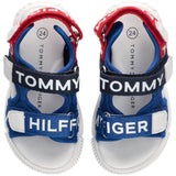 Tommy Hilfiger Logo Kardborreband Sandal Royal/Blue/Red 4