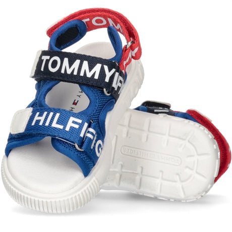 Tommy Hilfiger Logo Kardborreband Sandal Royal/Blue/Red
