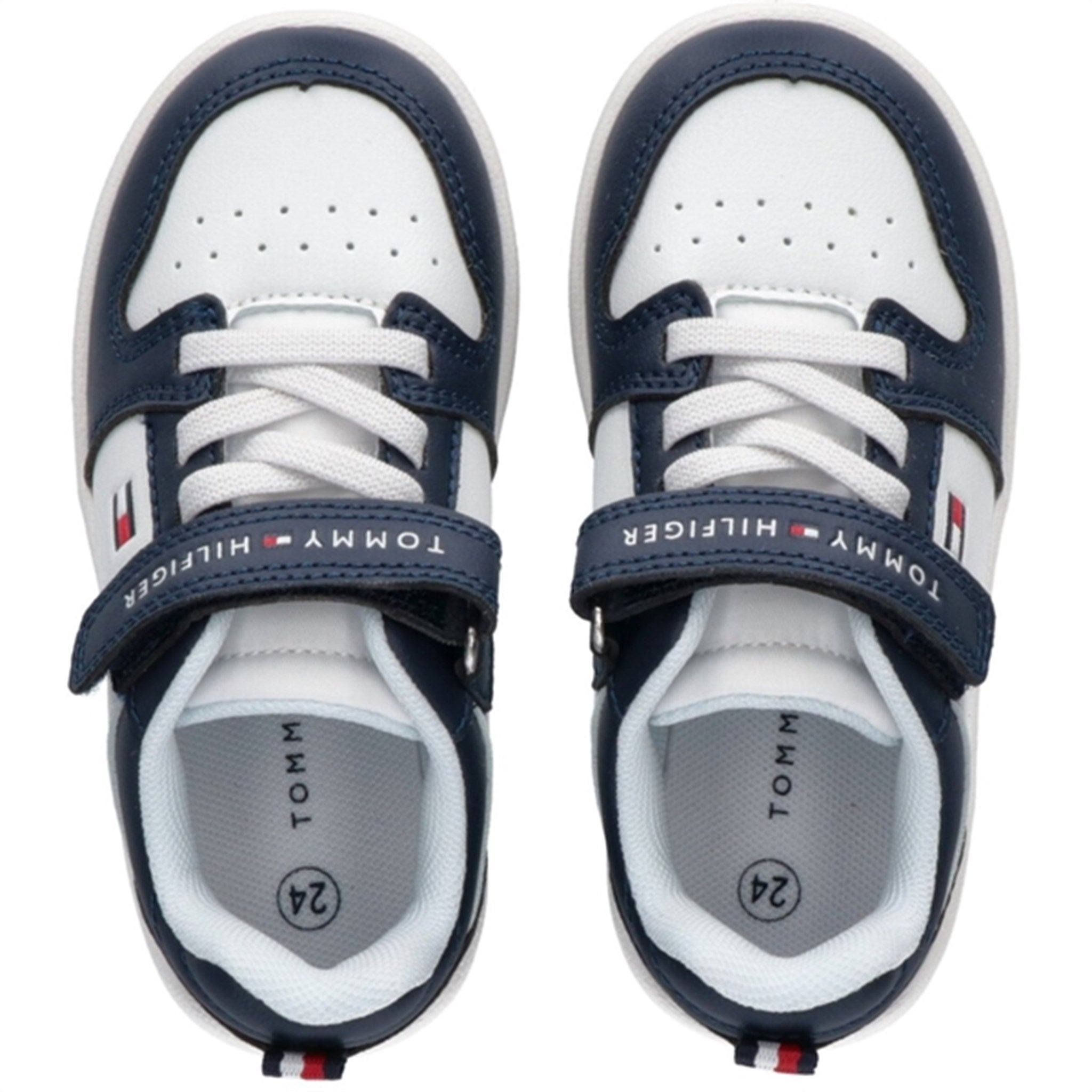 Tommy Hilfiger Low Cut Lace-up Kardborreband Sneaker Blue/White 4