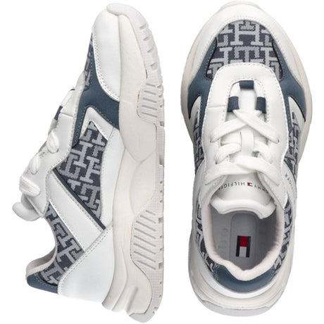 Tommy Hilfiger Low Cut Lace-Up Sneakers White/Denim 2